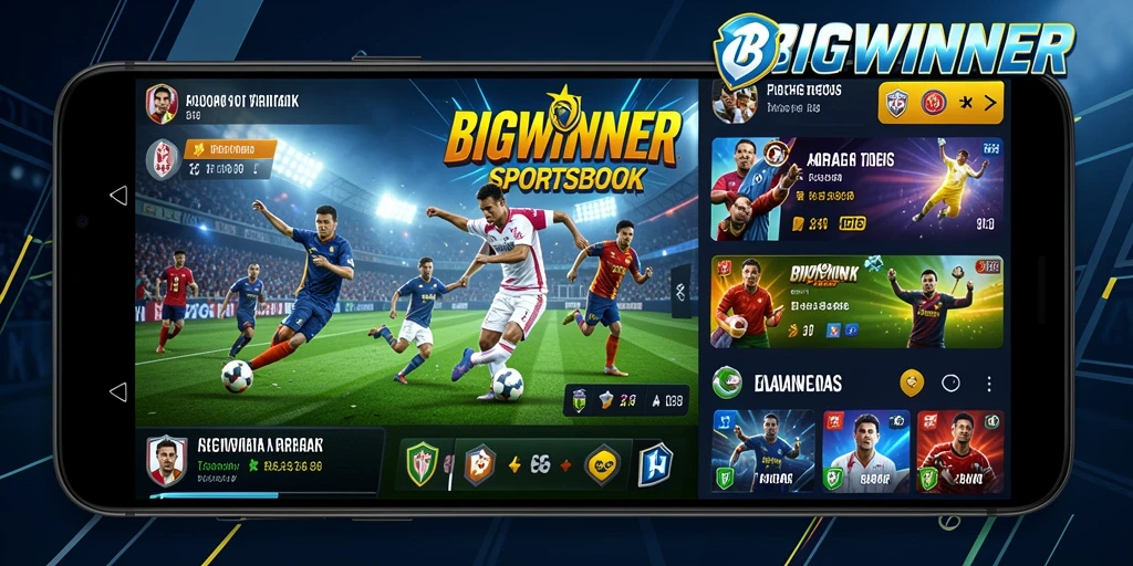 Tampilan gameplay seru dari aplikasi Sportsbook BIGWINNER.