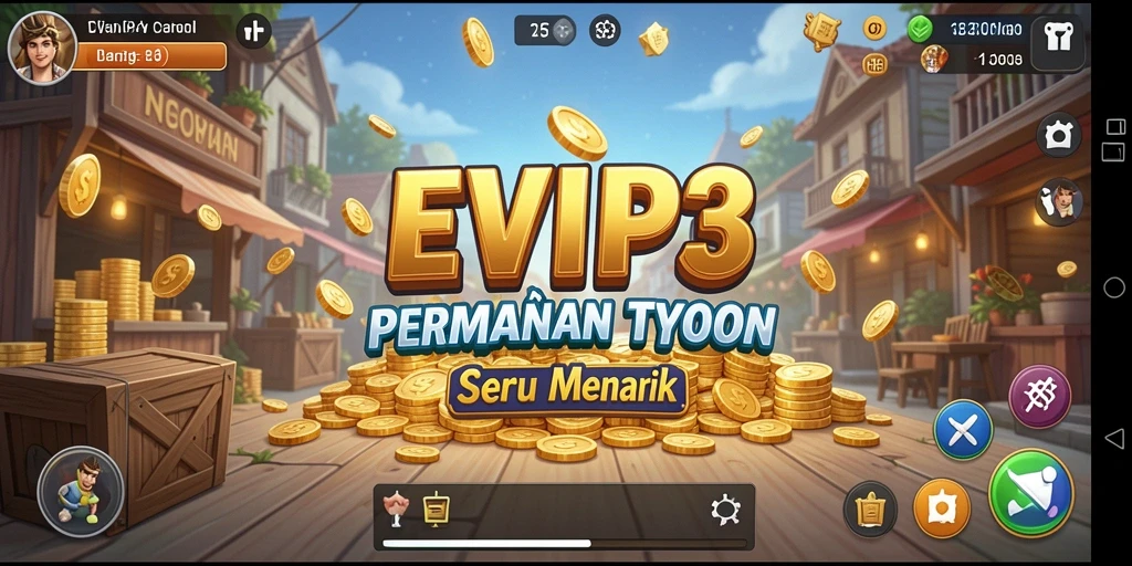 Gameplay seru EVIP3 yang menantang di dunia Tycoon.