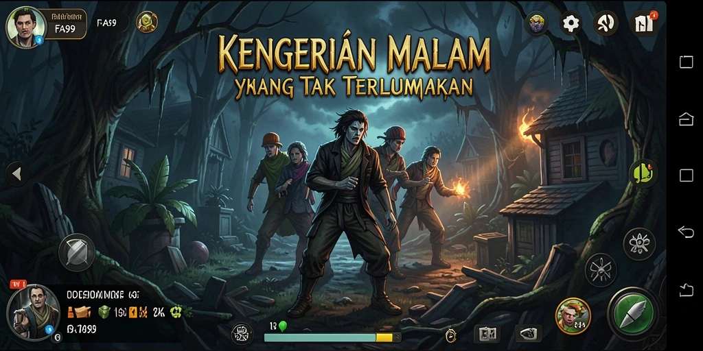 Screenshot penting dari pengalaman menakutkan FA99 saat menjelajahi kegelapan.