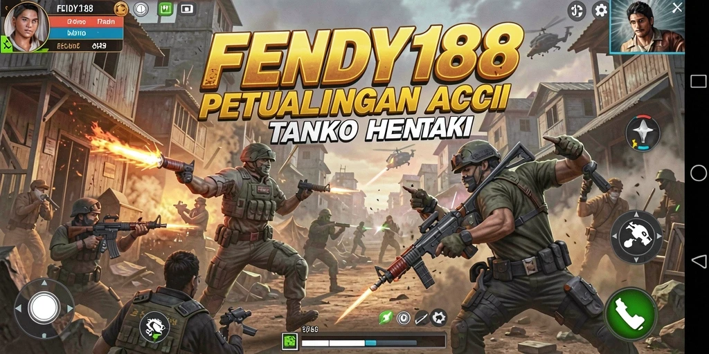 Tampilan gameplay menegangkan dari FENDY188 dengan karakter aksi.