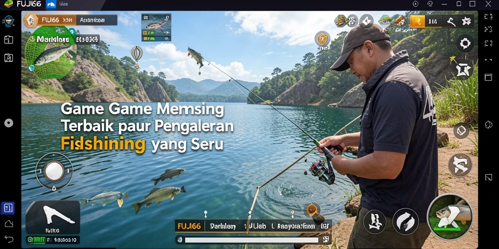 Screenshot gameplay FUJI66 menampilkan aksi memancing yang seru dan mendebarkan.