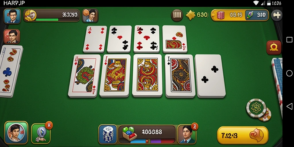 Tampilan gameplay seru dalam HARAPJP dengan pemain aktif.