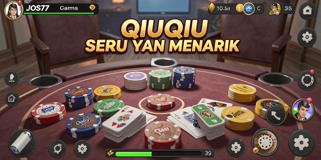 Tampilan gameplay seru QiuQiu yang penuh tantangan.