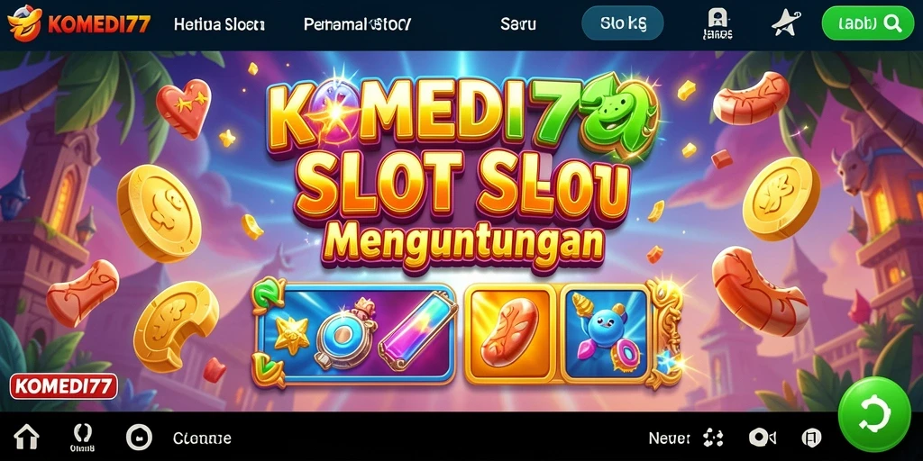 Tampilan gameplay seru KOMEDI77 yang membuat ketagihan.