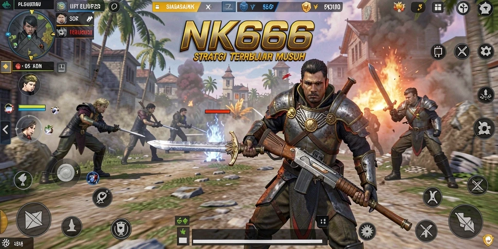 Tampilan menarik dari gameplay <strong>NK666</strong> dengan pertempuran strategi yang intens.