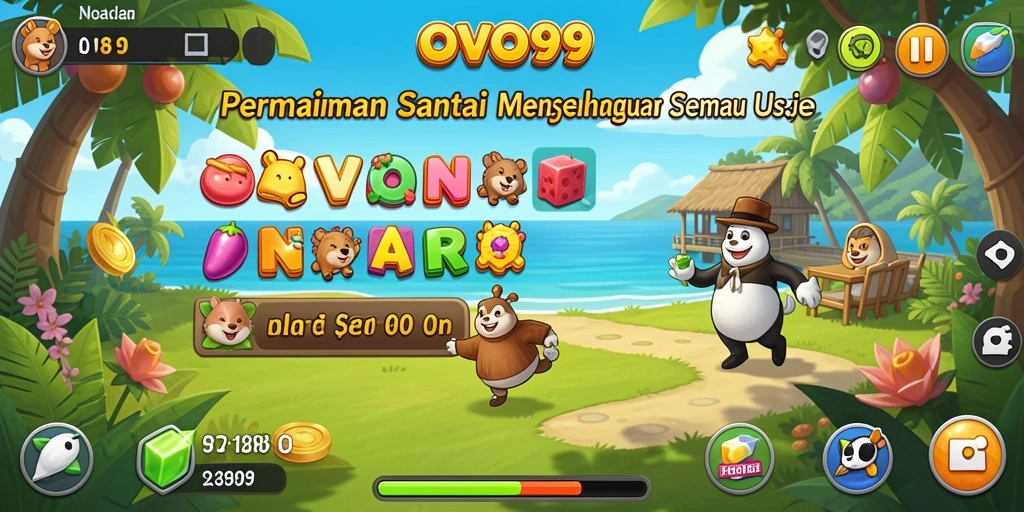 Screenshot OVO99 menampilkan gameplay yang sederhana dan menarik