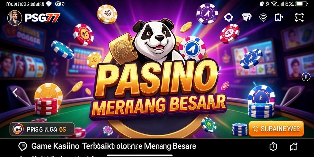Tampilan gameplay seru Kasino di PSG77 dengan grafis yang menawan.