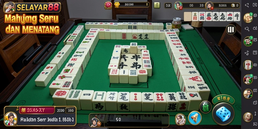 Tampilan gameplay menakjubkan dalam game Mahjong SELAYAR88.
